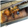 Image 2 : Vintage Wooden Violin with Bow, Hidersine No. 3V Rosin & Fitted Black Wood Case