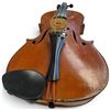 Image 5 : Vintage Wooden Violin with Bow, Hidersine No. 3V Rosin & Fitted Black Wood Case