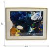 Image 2 : Signed Shelley Evenson Nov. 1993 Abstract Painting in Gold-Tone Frame (14 x 11 in.)