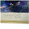 Image 3 : Signed Shelley Evenson Nov. 1993 Abstract Painting in Gold-Tone Frame (14 x 11 in.)