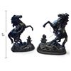 Image 2 : Pair of Spelter Marly Horse Figural Sculptures with Grooms (16 in.)