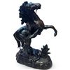 Image 4 : Pair of Spelter Marly Horse Figural Sculptures with Grooms (16 in.)