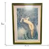 Image 2 : Louis Icart Eve and Snake Art Deco Nude Framed Color Print, Signed (17.5 x 24.5 in.)