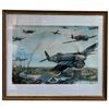 Image 1 : Wenham WWII RAF Hawker Typhoon Ground-Attack Artwork, Framed (26 x 24 in.)