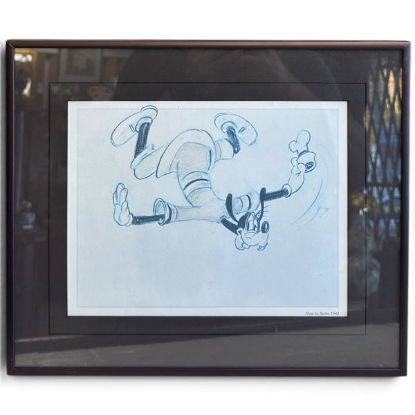 Disney Goofy "How to Swim 1942" Framed Character Art Print (14 x 12 in.)