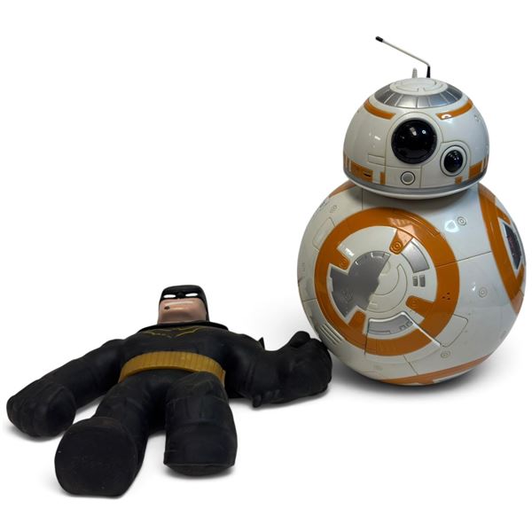 2017 Hasbro Star Wars: The Last Jedi Hyperdrive BB-8 Droid & Batman Soft Figure Toy Lot