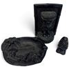 Image 2 : Three-Piece Coco Joe's Hawaii Lava Group: Ashtray, No. 292 Bookend & Fertility Figure