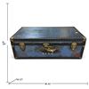 Image 2 : McBrine Four-Ply Solidon Blue Vulcanized Fiber Suitcase Trunk, Initialed T.F.B.B.