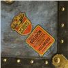 Image 5 : McBrine Four-Ply Solidon Blue Vulcanized Fiber Suitcase Trunk, Initialed T.F.B.B.