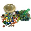 Image 1 : Mixed Lot: Glass Marbles, Mexican Onyx Ashtray, New in Box Monet Stationery Set