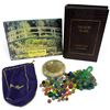 Image 2 : Mixed Lot: Glass Marbles, Mexican Onyx Ashtray, New in Box Monet Stationery Set