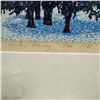 Image 4 : David Peter Hunsberger Winter Evening Color Serigraph 13/40, 1983 (24 x 26 in.)
