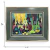 Image 2 : Lorraine Mary Hawe Signed Wine Bottle, Glass & Grape Still Life, Framed Print(30 x 24 in.)