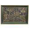 Image 1 : Framed Angkor Thom Gateway Bas-Relief Panel with Naga Balustrades (31 x 22 in.)