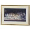 Image 1 : Kiff Holland Signed Nova Scotia Glass Watercolor Still Life, Framed Print (27 x 18.5 in.)