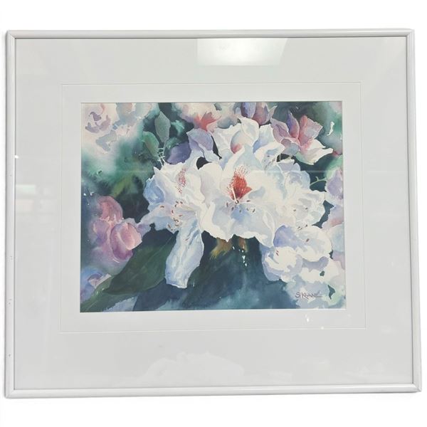Susan Keane Signed "Climax" Floral Watercolor, Arbutus Ridge Association (22 x 19 in.)