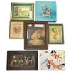 Image 4 : Eight-Piece Group of Vintage Framed Prints, Portraits, Naval Photograph & Wall Art