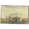 Image 6 : Russell Woodall Signed & Dated 1970-71 Framed Architectural Canvas Works, Set of 3