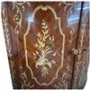 Image 6 : Two-Piece Floral Marquetry Corner Display Cabinet (20 W x 20 D x 75 H in.)