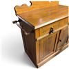 Image 4 : Oak Washstand Cabinet with Drawer, Paneled Doors, Towel Bars & Gallery (38 in. Wide)