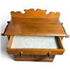 Image 5 : Oak Washstand Cabinet with Drawer, Paneled Doors, Towel Bars & Gallery (38 in. Wide)
