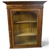 Image 1 : Victorian-Style Carved Wood Wall Display Cabinet with Glass Door (36.5 x 44 in.)