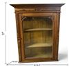 Image 2 : Victorian-Style Carved Wood Wall Display Cabinet with Glass Door (36.5 x 44 in.)