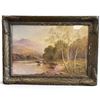 Image 1 : Signed J.W. Gozzard Pastoral Landscape with Cattle & Birch Trees Antique Print (21.5 x 18 in.)
