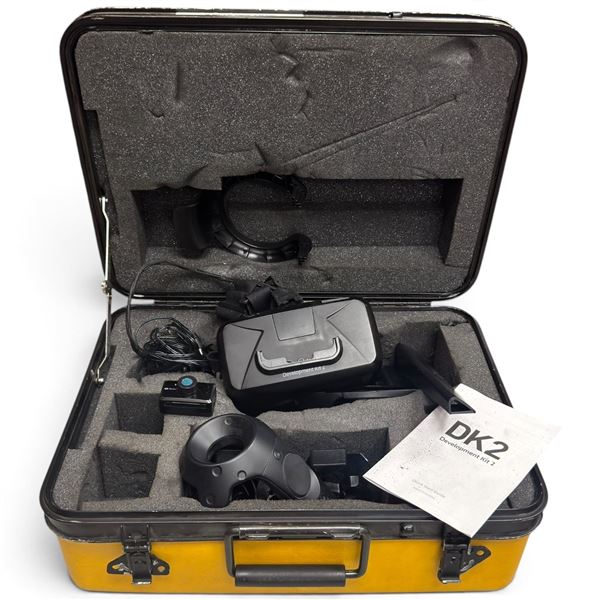 Oculus Rift DK2 VR Headset, Positional Tracker, HTC Vive Controller & Custom Hard Case