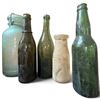 Image 6 : Collection of 21 Embossed Glass Bottles, Fruit Jars, Medicine Bottles & Utility Jugs