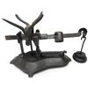 Image 3 : Mixed Cast Iron, Brass & Wood Household Objects with Scale, Tray, Rack & Letter B