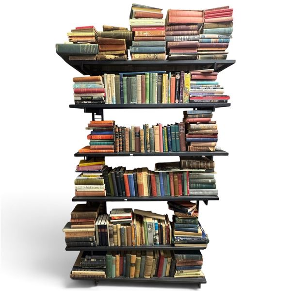 Large Library of 200+ Vintage & Modern Books (Shelving Unit Not Included)