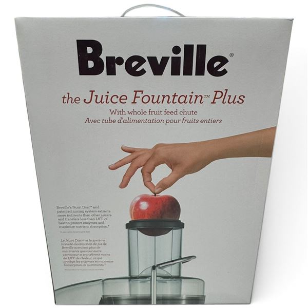 Breville Juice Fountain Plus JE98XL 850W 2-Speed Juicer w/ 3-in. Chute, New in Box