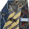 Image 6 : Group of 8 Patterned Scarves & Neckties incl. Yves Saint Laurent, Boss & Gianfranco Ferré