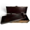 Image 4 : Wooden Lockbox with Removable Tray, 3 Blue & White Ceramic Plates & Miami Beach Horn-Form Ashtray