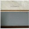 Image 3 : D.R. Dawson 1969 Signed Oil on Canvas Winter Farm Landscape (29 x 20.5 in.)