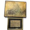 Image 2 : Two Framed Works: Surreal Figural Painting & Pilizotti after Martin Schongauer Lithograph