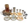Image 1 : Noritake Gilt Porcelain, Patterned Stemware, Art Glass Vases & Silver-Tone Serving Tray
