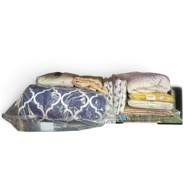 Mixed Household Linens, Crochet Lace & Packaged 60 x 144 in. Textiles