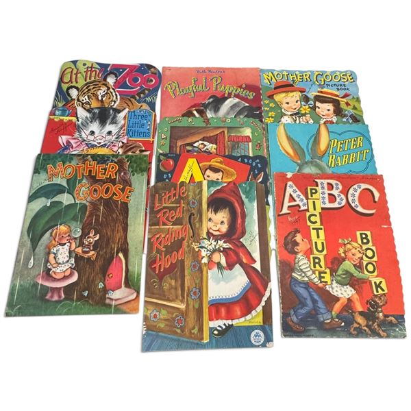 Group of 10 Illustrated Children's Picture Books, Nursery Rhymes, Alphabet & Animal Stories