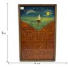 Image 2 : Folk Art Oil Painting, Prayer of the Full Moon, Sailboat & Mariner's Prayer (11.5 x 17.5 in.)