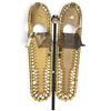 Image 1 : Sherpa Snow-Claw Aluminum Snowshoes with Bindings & Sugar Skull Walking Stick