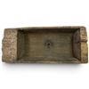 Image 1 : Primitive Carved Wooden Basin with Metal Drain, Incised 1807 (31 x 13 x 6 in.)