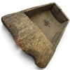 Image 3 : Primitive Carved Wooden Basin with Metal Drain, Incised 1807 (31 x 13 x 6 in.)