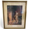 Image 2 : Three Framed Art Reproductions: Mona Lisa, Lady with an Ermine & Children by the Fire