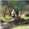 Image 4 : Joan Kinsman Signed 'Mesquite Trail' Original Pastel Landscape, Framed (30 x 24 in.)
