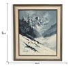 Image 2 : Signed Oil on Canvas, Whistler Blackcomb Ski Scene (25 x 29.5 in.)