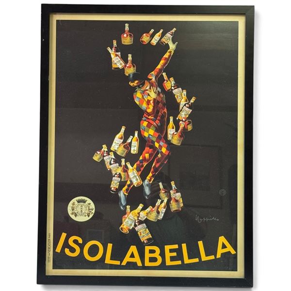 Leonetto Cappiello Isolabella Harlequin Advertising Poster, Framed (25 x 33 in.)