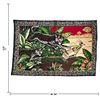 Image 3 : Two Animal-Scene Decorative Textiles with Leopards, Gazelle & Panda Family, Floral Borders