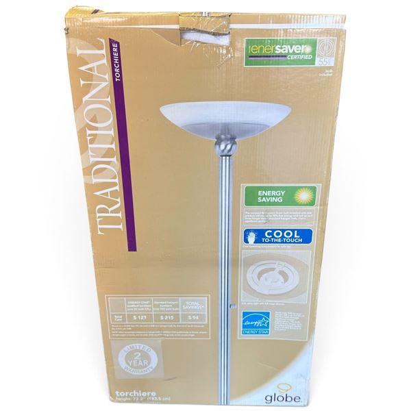 Globe Traditional Torchiere Floor Lamp with 55W CFL Bulb (72.2 in.)